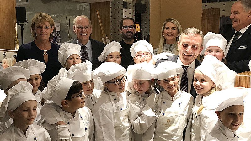 Kinder kochten für 100 Gäste im InterConti